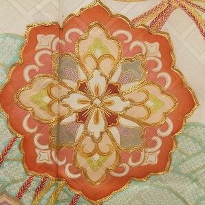 平和屋■1円 振袖 まとめて 50点 鶴 鴛鴦 孔雀 蝶 乱菊 花柄 正倉院 駒刺繍 金銀彩 など 着用可能多数 未使用品あり 全て正絹 se1368の画像6