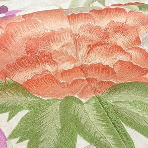 平和屋2■豪華振袖 総刺繍 吉祥花文 暈し染め 金銀糸 逸品 DAAB7553psの画像8