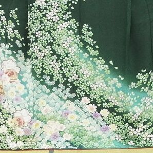 平和屋-こころ店■豪華振袖 駒刺繍 舞花文 手鞠 暈し染め 金彩 銀通し地 正絹 逸品 AAAC9995Bzgの画像3