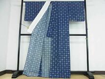 平和屋川間店■夏物　小紋　絽　花唐草文　逸品　az3901_画像3