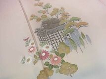 平和屋2■訪問着　作家物　風景枝花松文　暈し染め　逸品　DAAA4346ar_画像5