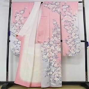 平和屋2■豪華振袖 枝椿 暈し染め 銀彩 やまと誂製 逸品 DAAB9161eeeの画像2