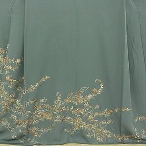 平和屋-こころ店■訪問着 刺繍 枝花文 金糸 やまと誂製 正絹 逸品 AAAC4973Bwtの画像4