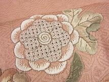 平和屋2■中国三大刺繍　汕頭刺繍　スワトウ刺繍　訪問着　絞り　辻が花　逸品　DAAA1466du_画像6