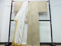 平和屋2■上質な小紋　総絞り　霞文　暈し染め　逸品　DAAA9425ox_画像3