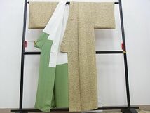 平和屋野田店■上質な小紋　型染め　風景文　逸品　BAAC3115kg_画像3