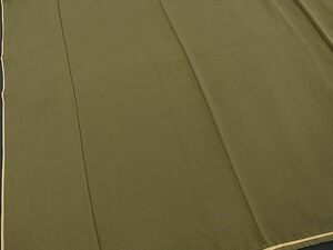 平和屋野田店■上質な色無地　鶸茶色　やまと誂製　十二単衣風　逸品　BAAC3052yc