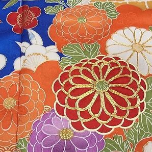 平和屋1■豪華振袖 駒刺繍 雲取り吉祥花文 金彩 逸品 CAAC4218chの画像4