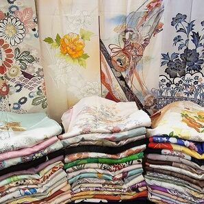 平和屋■1円 訪問着 まとめて 50点 花柄 楽器 友禅 手描き 駒刺繍 金銀彩 など 着用可能多数 未使用品あり 全て正絹 se1414の画像1