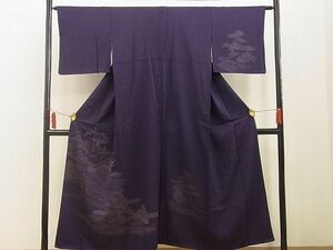 平和屋野田店■訪問着　刺繍　渡橋浜松文　逸品　BAAC5481xi