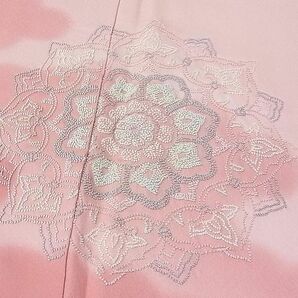 平和屋1■訪問着 総相良刺繍 雲重ね正倉院花文 暈し染め 逸品 CAAC3540hyの画像4