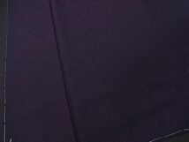 平和屋1■上質な色無地　芝草地紋　深紫色　逸品　未使用　CAAC1845an_画像4