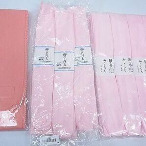 平和屋1■和装小物 着付け小物14点セット 伊達締め 帯まくら 半衿 足袋 腰紐 など 逸品 未使用 CAAC8727thの画像3