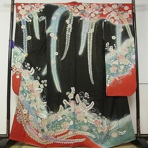 平和屋1■豪華振袖 絞り 辻が花 金通し地 逸品 CAAC1038vfの画像1