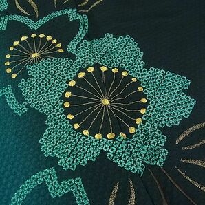 平和屋1■豪華振袖 駒刺繍 ふくれ織 花蝶文 逸品 CAAC1037vfの画像5