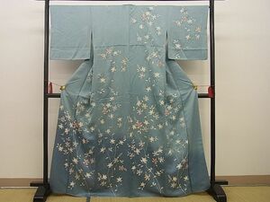 平和屋野田店■訪問着　駒刺繍　立花　暈し染め　金彩　逸品　BAAC5417xi