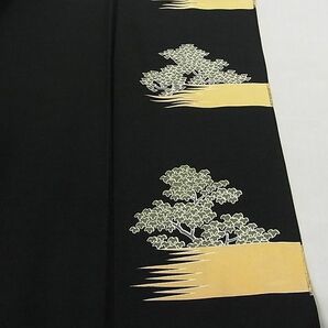 平和屋-こころ店■豪華黒留袖 大名行列 金彩 正絹 逸品 AAAB8610Abrの画像6