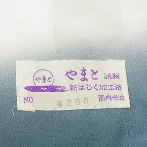 平和屋-こころ店■上質な小紋 総刺繍 花唐草文 銀糸 やまと誂製 正絹 逸品 AAAD4156Ataの画像8