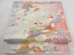 平和屋2◎六通柄袋帯　唐織　鳳凰花文　金銀糸　逸品　DAAA1570du