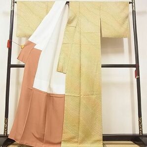 平和屋-こころ店■上質な小紋 辻が花 幻想 暈し染め 証紙付き 丹後ちりめん 正絹 逸品 未使用 AAAD4208Ataの画像3