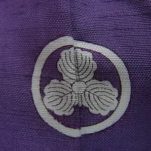 平和屋2■上質な紬 色無地 単衣 本紫色 逸品 DAAB4692icの画像7