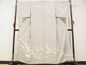 平和屋-こころ店■東京友禅　佐藤光幸　訪問着　枝花文　金彩　正絹　逸品　AAAD4239Ata