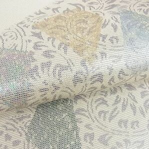 平和屋2■六通柄袋帯 真珠箔 正倉院花唐草文 金銀彩 逸品 DAAB8011psの画像3