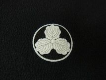 平和屋2■京友禅の第一人者　松井青々　黒留袖　駒刺繍　渡橋風景花文　暈し染め　金彩　逸品　DAAB7909ps_画像9