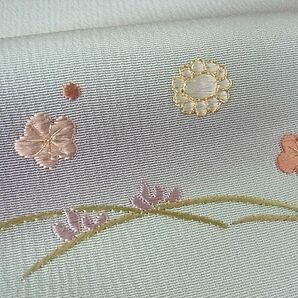 平和屋2■訪問着 駒刺繍 瓢箪吉祥花文 打ち出の小槌 箔散らし 暈し染め 金彩 逸品 DAAB7927psの画像8