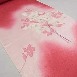 平和屋2■付下げ 反物 着尺 刺繍 枝花 暈し染め 逸品 未使用 DAAA2873maの画像4