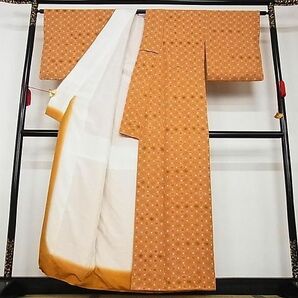 平和屋川間店■上質な小紋 蜀江花文 着丈157.5cm 裄丈63.5cm 正絹 逸品 A-ja3693の画像3