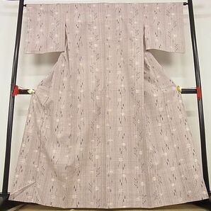 平和屋-こころ店■上質な紬 単衣 琉球絣 正絹 逸品 AAAD1004cyの画像2