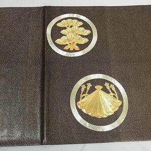 平和屋2■六通太鼓柄袋帯 総駒刺繍 金糸 逸品 DAAB4833icの画像5