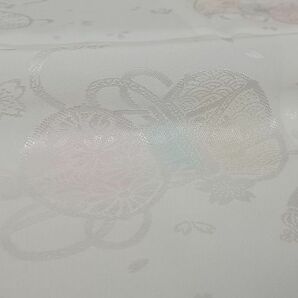 平和屋-こころ店■長襦袢 袷 花鼓地紋 暈し染め 正絹 逸品 AAAD0437Bnpの画像4