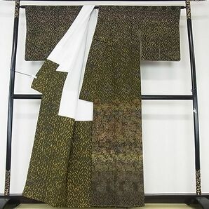 平和屋2■訪問着 伊沢正男 更紗花文 反端付き 逸品 未使用 DAAB8152psの画像2