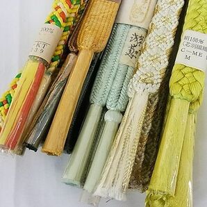 平和屋-こころ店■和装小物 帯締め10本セット 唐組 冠組 高麗組 金糸 高島屋扱い 逸品 未使用品あり AAAD0783Boaの画像7