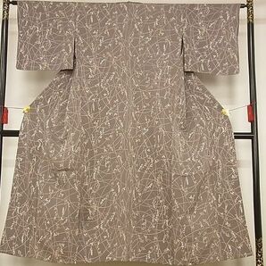 平和屋-こころ店■上質な小紋 単衣 南天文 正絹 逸品 AAAD2939Ackの画像2