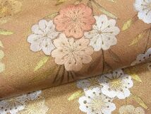 平和屋1■太鼓柄袋帯　刺繍　枝花文　金銀彩　逸品　CAAC3851fb_画像3