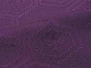 平和屋1■上質な色無地　亀甲花菱地紋　似せ紫色　逸品　CAAC2825ua
