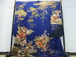 平和屋2■豪華振袖　花車松文　金彩　逸品　DAAA9068ox