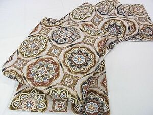  flat peace shop 2# top class China three large embroidery total . good embroidery total embroidery two 100 ten thousand bead double-woven obi .. flower writing gold thread excellent article unused DZAA0024kh4