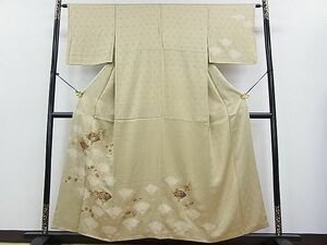 平和屋2■訪問着　絞り　扇面花文　金彩　逸品　DAAA8786fe