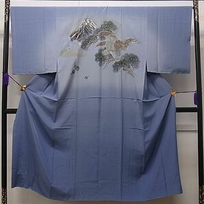 平和屋1■男性 本場大島紬 アンサンブル・長襦袢セット 80亀甲 逸品 未使用 CAAC1409dyの画像6