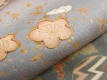 平和屋1■訪問着　駒刺繍　雲取り吉祥花文　暈し染め　金通し地　逸品　CAAC5232rv_画像6