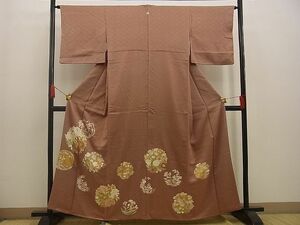 平和屋野田店■豪華色留袖　刺繍　花丸文　金彩　逸品　BAAC9135xi