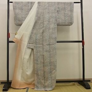 平和屋野田店■上質な紬 立涌花唐草文 逸品 BAAC9143xiの画像3