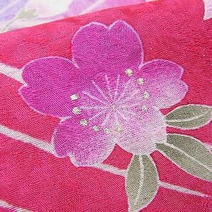 平和屋野田店■豪華振袖 駒刺繍 流水舞花文 暈し染め 金銀彩 金通し地 逸品 BAAD1719hjの画像8