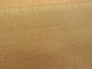 平和屋1■上質な紬　単衣　杢目地紋　伽羅色　逸品　CAAC4020vf