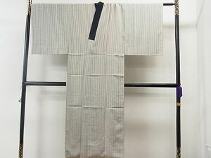 平和屋1■男性　長襦袢　袷　縞　逸品　CAAC2406yc