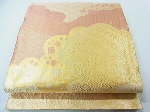 平和屋1◎佐賀錦　六通柄袋帯　雲重ね吉祥文　金糸　逸品　CAAC4544in